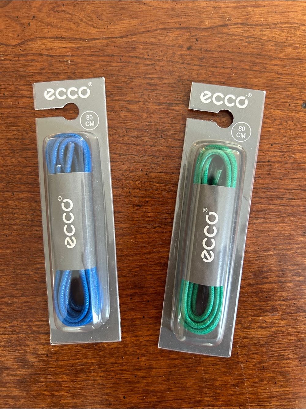 Ecco Blue and Green 80 cm Replacement Shoelaces